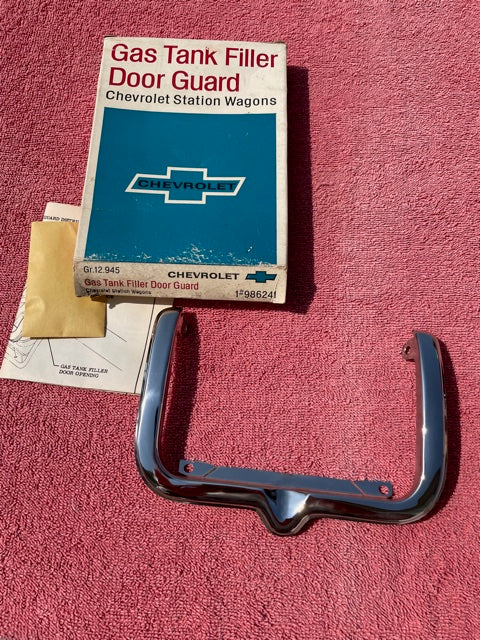 1965 1966 Chevrolet Station Wagon NOS Accessory Trim Gas Door Guard #986241 - Image 3