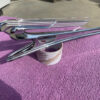 NORS flying lady goddess hood ornament with Lucite insert for 1941 Chevrolet vintage front hood trim accessory