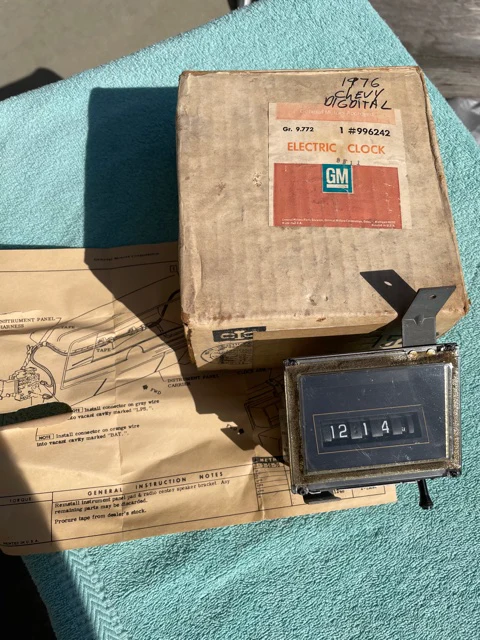 1979-1981 Chevrolet Impala & Caprice NOS Accessory Digital Clock #996242 - Image 8