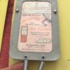Cobbs gray NOS certificate registration holder steering column visor clip vintage automotive accessory