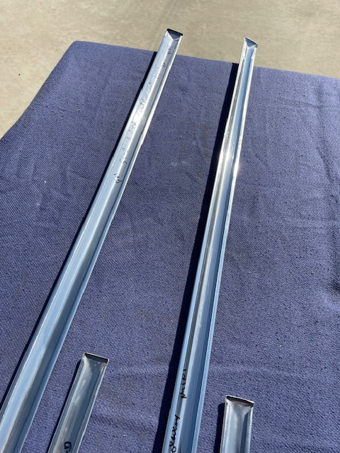 1951 1952 Chevrolet Fleetline Styleline NOS 4-DOOR SEDAN CENTER Door Moldings #4587005/4607722 - Image 8