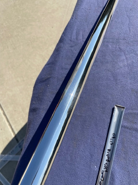 1951 1952 Chevrolet Fleetline Styleline NOS 4-DOOR SEDAN CENTER Door Moldings #4587005/4607722 - Image 11