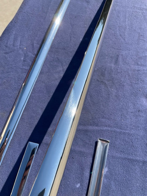 1951 1952 Chevrolet Fleetline Styleline NOS 4-DOOR SEDAN CENTER Door Moldings #4587005/4607722 - Image 17