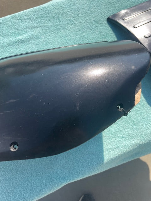 1951 1952 Chevrolet Special NOS 2-DOOR Rubber Blackout Rear Stone Shields Guards #4589005 / 4589006 - Image 4