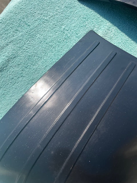 1951 1952 Chevrolet Special NOS 2-DOOR Rubber Blackout Rear Stone Shields Guards #4589005 / 4589006 - Image 6