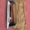 NOS gas door filler guard trim for 1955 to 1959 Chevrolet GMC panel truck suburban part number 987247 OEM fuel door protection trim