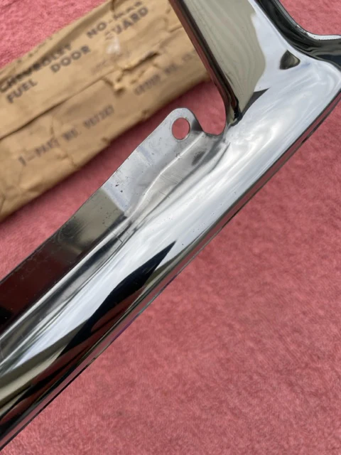 1955-1959 Chevrolet GMC Panel Truck Suburban NOS Gas Door Filler Guard Trim #987247 - Image 5