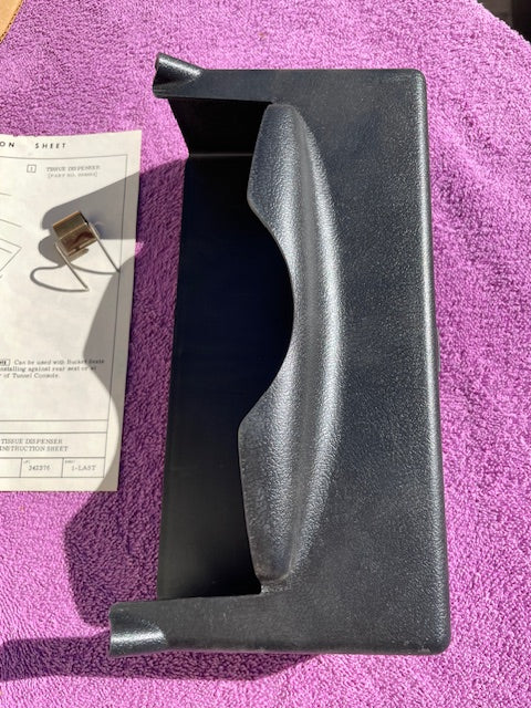 1970's Chevrolet Impala Caprice Pickup Truck NOS Black Bench Underseat Tissue Dispenser #994664 - Image 3