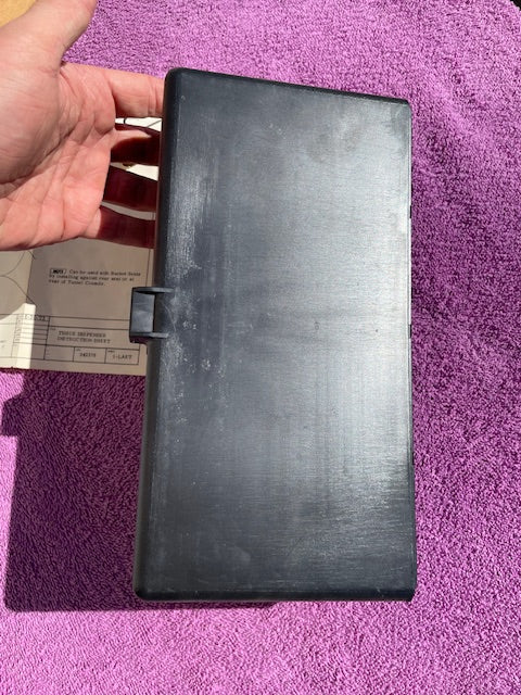 1970's Chevrolet Impala Caprice Pickup Truck NOS Black Bench Underseat Tissue Dispenser #994664 - Image 7