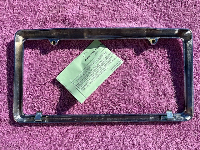 1957 Chevrolet 150 210 Bel Air NORS Accessory Bowtie License Plate Frame - Image 9