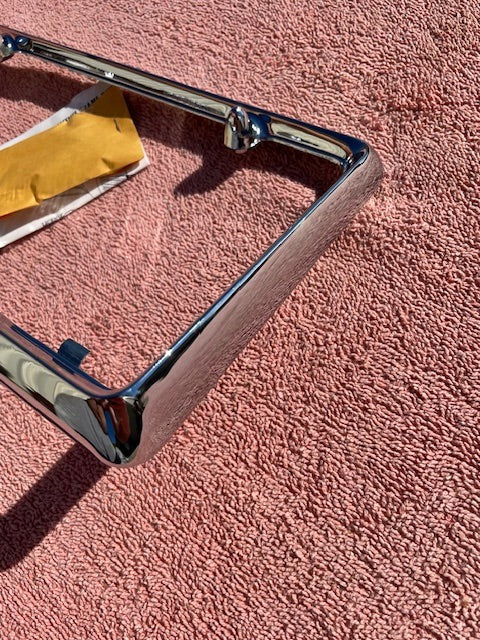1958 Chevrolet Bel Air Biscayne Delray NORS Accessory Bowtie License Plate Frame - Image 9