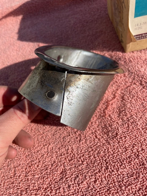 1963 Chevrolet Corvette C2 Sting Ray NOS LH Rear Exhaust Tip Bezel Trim #3826941 - Image 4
