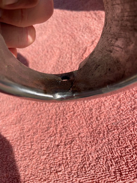 1963 Chevrolet Corvette C2 Sting Ray NOS LH Rear Exhaust Tip Bezel Trim #3826941 - Image 7