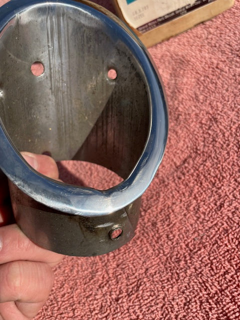 1963 Chevrolet Corvette C2 Sting Ray NOS LH Rear Exhaust Tip Bezel Trim #3826941 - Image 11