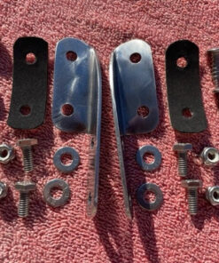 Outside visor center bracket hardware kit for 1955 to 1957 Chevrolet 150 210 Bel Air mounting hardware classic Chevy accessory