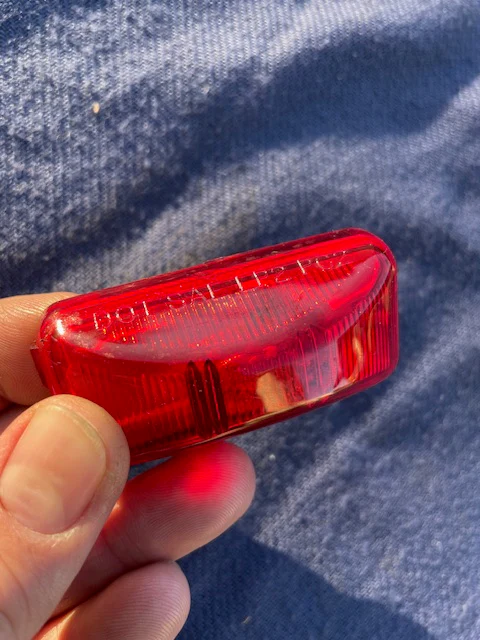 1983-1989 Chevrolet GMC Dually Truck NOS Red Tailgate Brake Stop Light #14067520 - Image 5