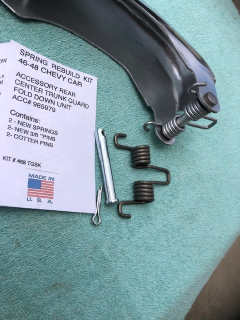 1946-1948 Chevrolet Car NEW Accessory Trunk Guard Fold Down Spring Rebuild Kit - Image 6
