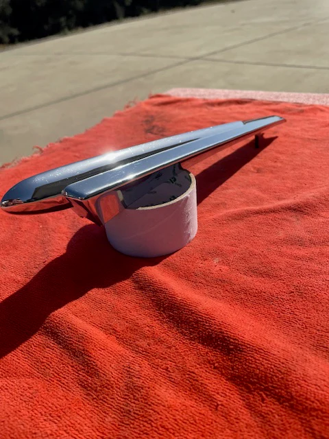 1949 1950 Chevrolet Styleline Fleetline NOS Standard Hood Ornament #3688253 - Image 20