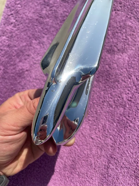 1946 Chevrolet Stylemaster Fleetline Fleetmaster NOS Hood Ornament #3681650 - Image 4
