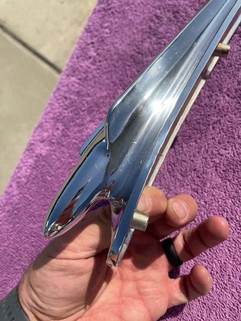 1946 Chevrolet Stylemaster Fleetline Fleetmaster NOS Hood Ornament #3681650 - Image 9