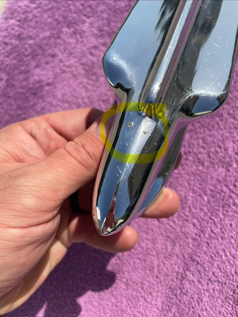 1946 Chevrolet Stylemaster Fleetline Fleetmaster NOS Hood Ornament #3681650 - Image 10
