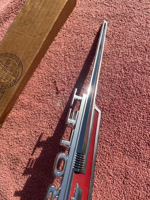 1962 Chevrolet Chevy II 2 Nova 4 6 300 Standard NOS Hood Lip Emblem #3792812 - Image 7