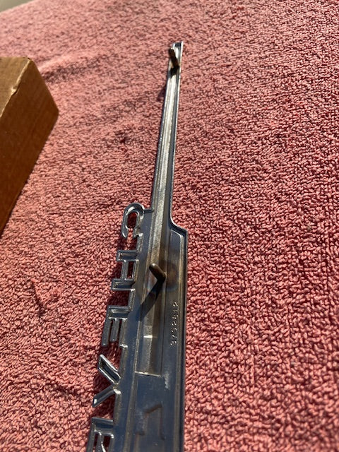 1962 Chevrolet Chevy II 2 Nova 4 6 300 Standard NOS Hood Lip Emblem #3792812 - Image 13