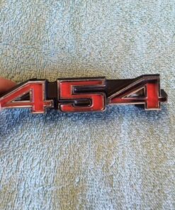 NOS Chevrolet 454 engine emblem big block badge cast numbers 6262348 3986991 vintage GM emblem