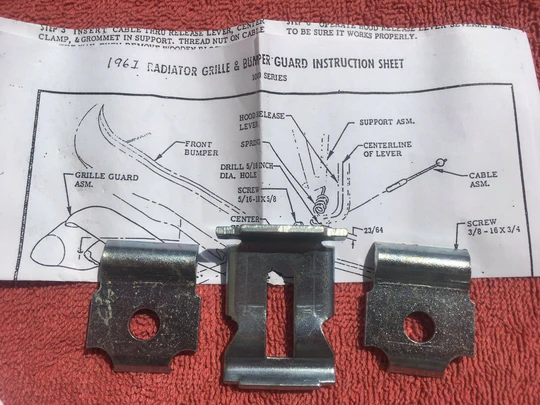 new grill guard mounting hardware kit for 1961 Chevrolet front bumper guard installation accessory