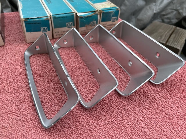 1969 Chevrolet Corvette C3 Stingray NOS Front Fender Louvre Set #3945247 / 3945248 - Image 3