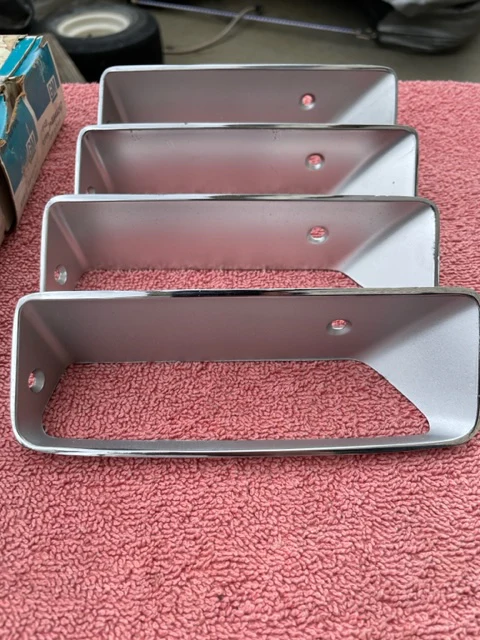 1969 Chevrolet Corvette C3 Stingray NOS Front Fender Louvre Set #3945247 / 3945248 - Image 4
