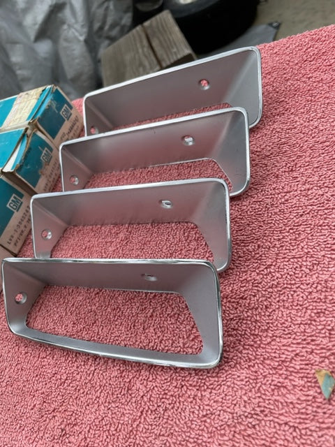 1969 Chevrolet Corvette C3 Stingray NOS Front Fender Louvre Set #3945247 / 3945248 - Image 5