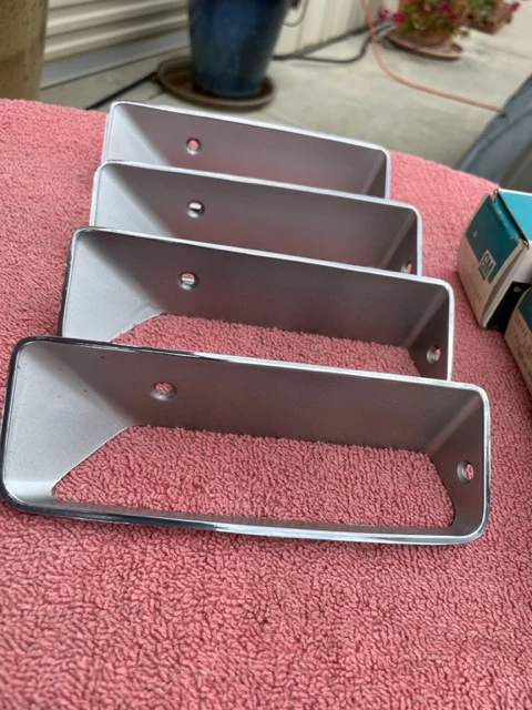 1969 Chevrolet Corvette C3 Stingray NOS Front Fender Louvre Set #3945247 / 3945248 - Image 8
