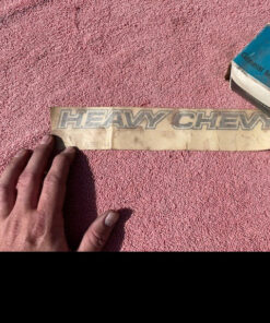NOS black hood decal for 1971 1972 Chevrolet Chevelle Heavy Chevy part number 6261944