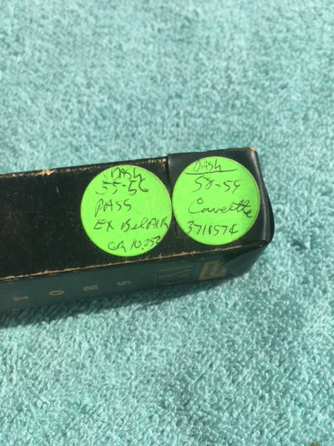 1955 1956 Chevrolet 150 210 NOS Dash "Chevrolet" Speaker Emblem Script - Image 6