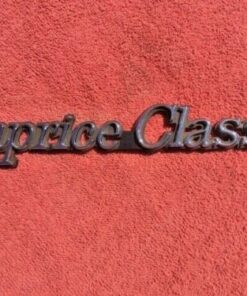 NOS Chevrolet Caprice Classic script emblem nameplate trim badge from 1970s 1980s models