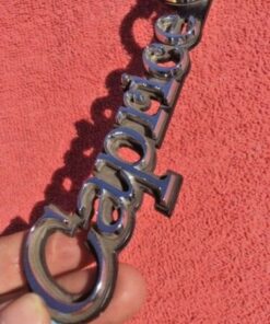 Alternative view of 1970-1980's Chevrolet "Caprice Classic" NOS Script Emblem Trim Nameplate