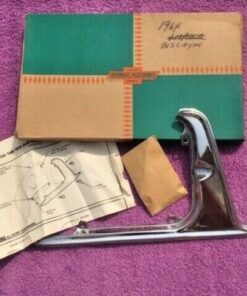 NOS gas door guard for 1964 Chevrolet Bel Air Biscayne part number 985885 OEM fuel filler trim accessory