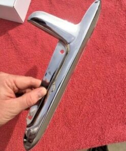 Alternative view of 1951 1952 Chevrolet Fleetline Styleline NOS Gas Door Guard POLISHED STAINLESS #986552