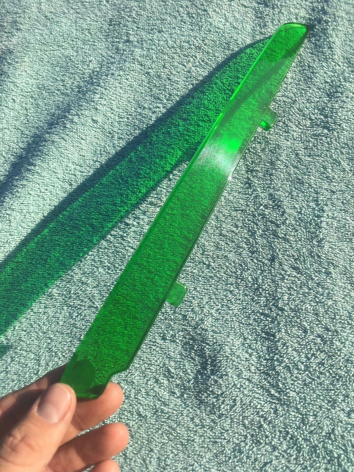 1947 1948 Chevrolet NEW Accessory Hood Ornament Insert - GREEN - Image 3