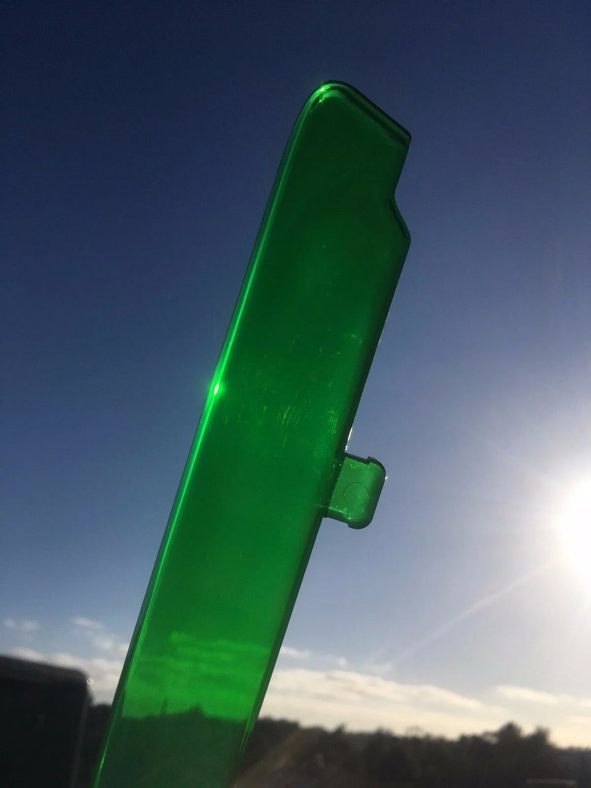1947 1948 Chevrolet NEW Accessory Hood Ornament Insert - GREEN - Image 6