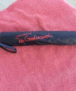 NOS GM Mr Goodwrench umbrella vintage dealer promotional accessory from 1970s to 1990s automotive collectible