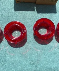 1962 Chevrolet Biscayne Bel Air NORS Complete Set of Back Up and Tail Lamp Lenses w/ Trim