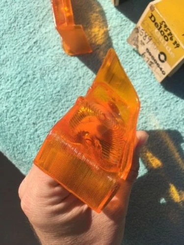 1967 Chevrolet Chevelle Malibu SS 300 NOS Park Light Turn Signal Lenses PAIR #5958639 / 5958640 - Image 3