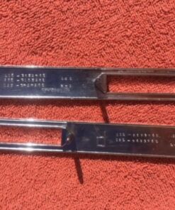 1969 Chevrolet Chevelle Malibu 307 NOS Front Fender Side Marker Emblem Trim Pair Part Numbers 3945291 and 3945252 genuine GM restoration trim components for classic Chevrolet Chevelle applications.