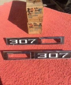 Alternative view of 1969 Chevrolet Chevelle Malibu 307 NOS Front Fender Side Marker Emblem Trim Pair #3945291 / 3945252