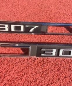 Alternative view of 1969 Chevrolet Chevelle Malibu 307 NOS Front Fender Side Marker Emblem Trim Pair #3945291 / 3945252