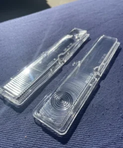 Alternative view of 1962 Chevy II / Nova NOS CLEAR Park Light Lamp Turn Signal Indicator Lens Pair #5953435 / 5953436