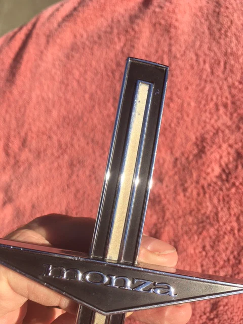 1964 Chevrolet Corvair Monza XLNT USED Front Fender Emblem #3839504 - Image 2