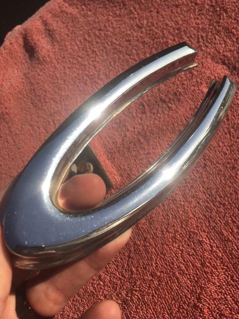 1960 1966 GMC Pickup Suburban grille letter set original GMC trim part numbers 2385872 2385873 2385874 excellent used condition for classic truck restoration projects.